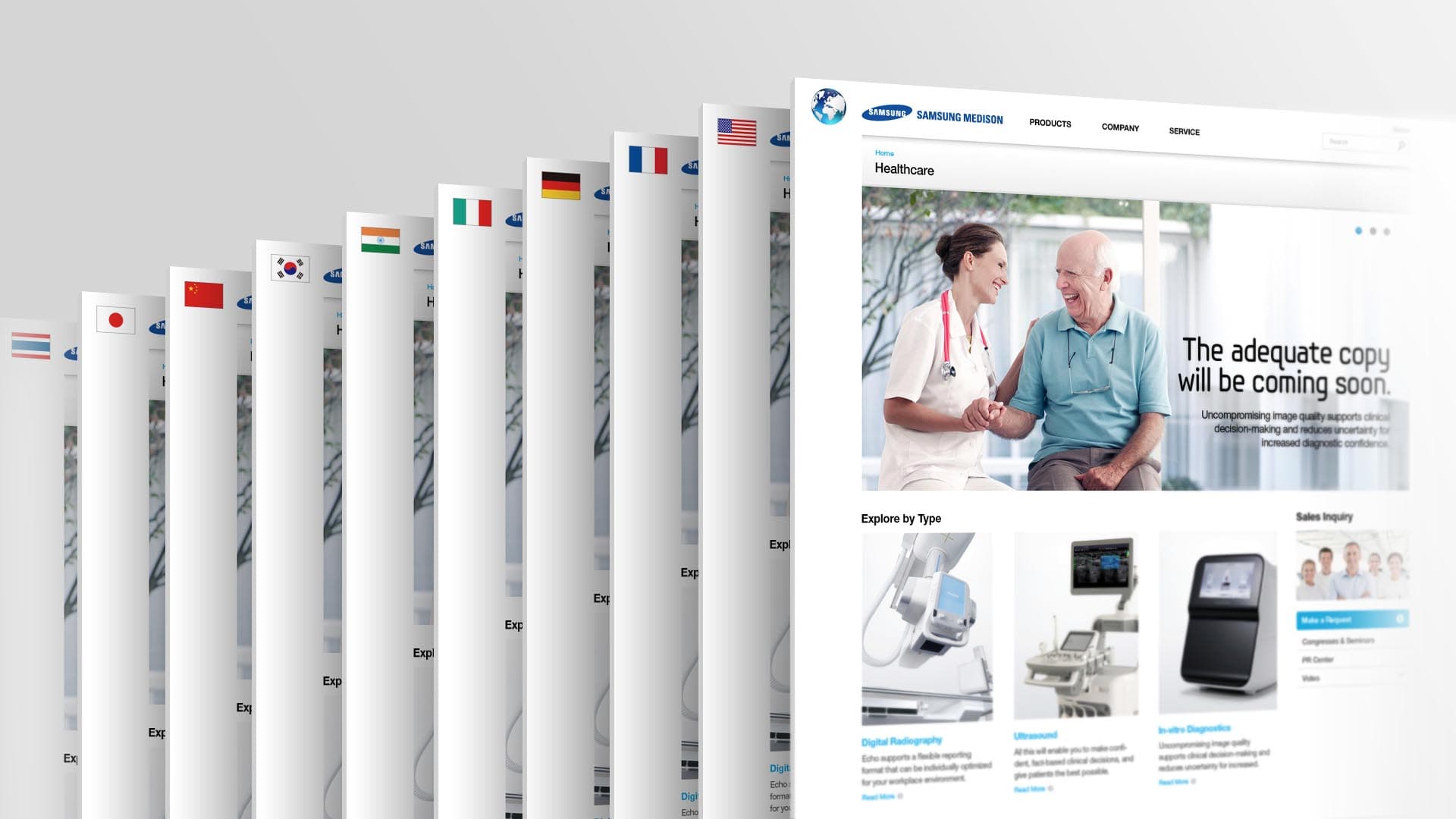 Re-building and expansion of websites to 9 countries